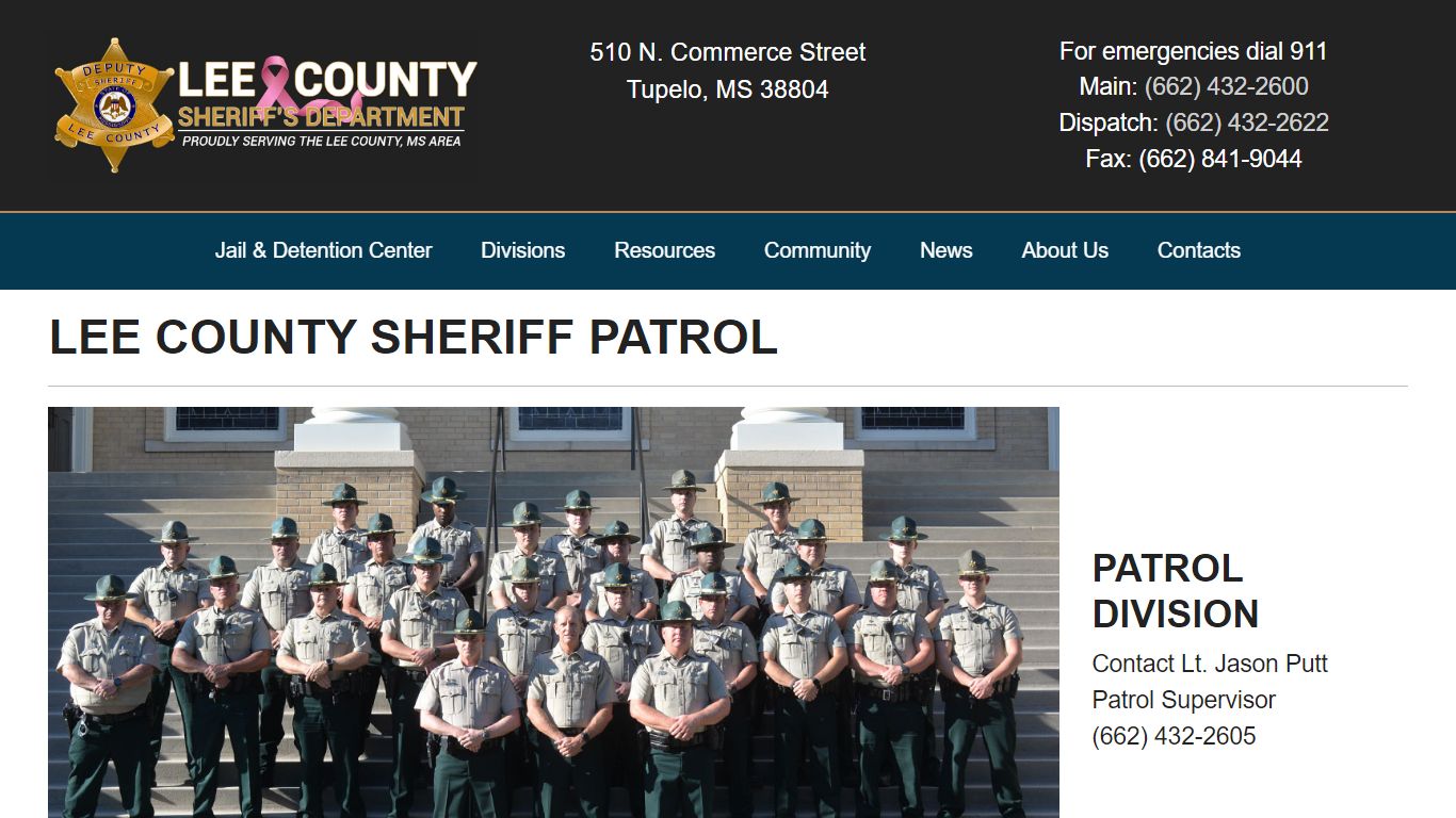 Patrol Division - Lee County Sheriff's Department